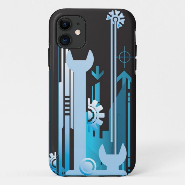 Capa Para iPhone Da Case-Mate Fundo de intervalo mínimo técnico 3 (Verso)