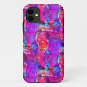 Capa Para iPhone Da Case-Mate Fundo de textura rosa, azul, vermelha
