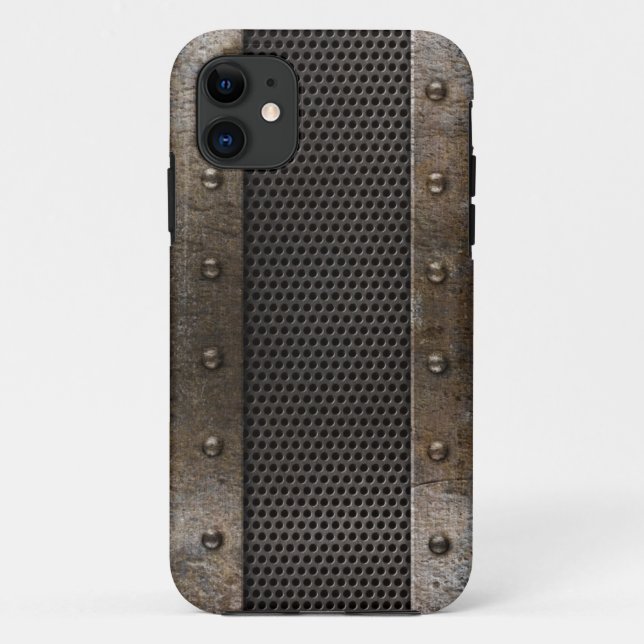 Capa Para iPhone Da Case-Mate Fundo do metal do Grunge (Verso)