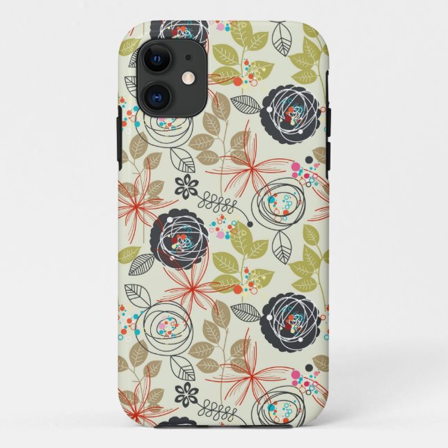 Capa Para iPhone Da Case-Mate Fundo floral (Verso)