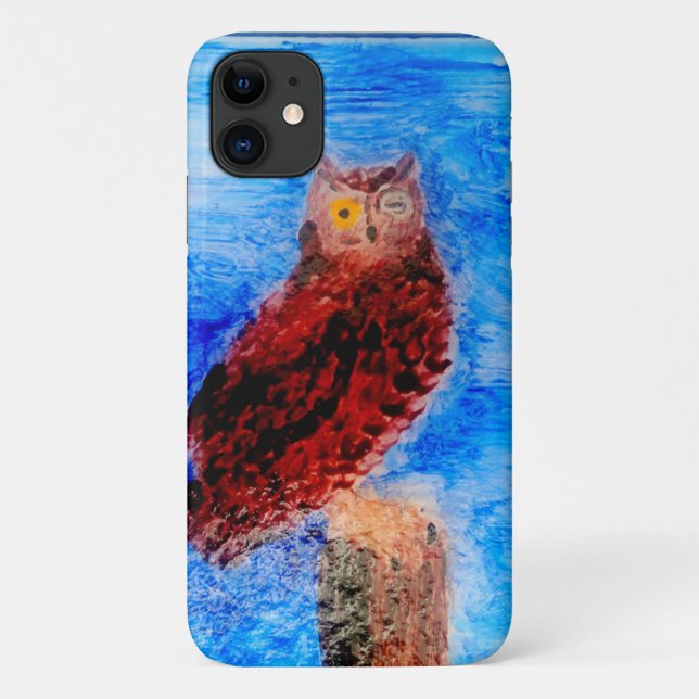 Capa Para iPhone Da Case-Mate Funny Brown Owl (Verso)