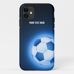 Capa Para iPhone Da Case-Mate Futebol azul personalizado