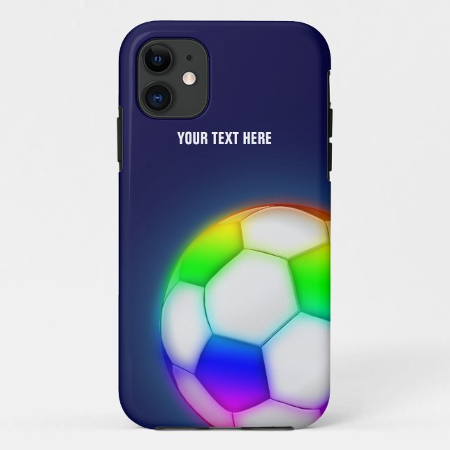 Capa Para iPhone Da Case-Mate Futebol psicadélico personalizado (Verso)