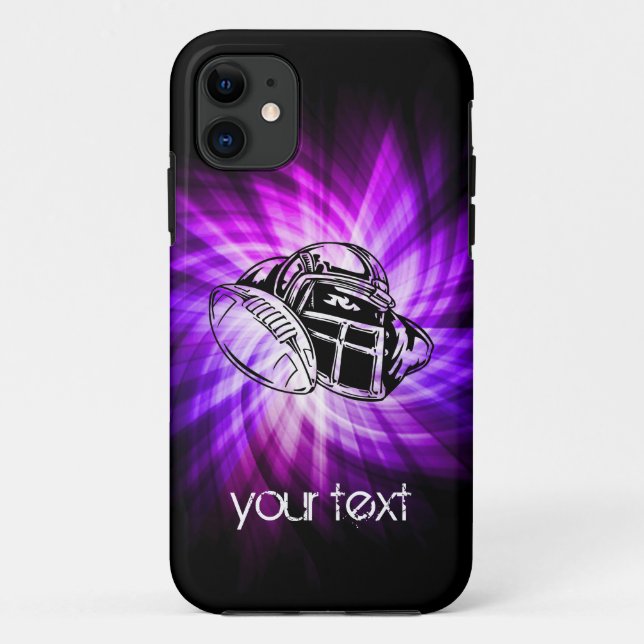 Capa Para iPhone Da Case-Mate Futebol Roxo legal (Verso)