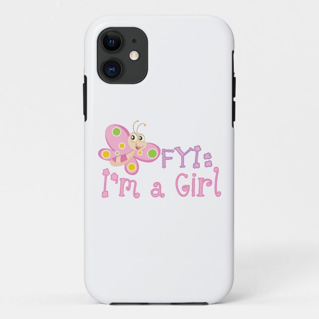 Capa Para iPhone Da Case-Mate FYI: Sou uma borboleta (Verso)