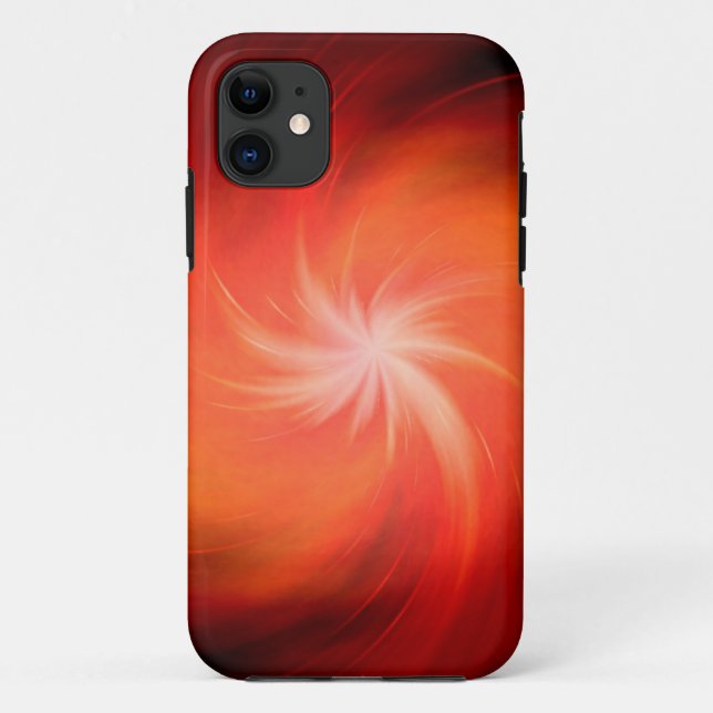 Capa Para iPhone Da Case-Mate Galáxia espiral vermelha clara (Verso)