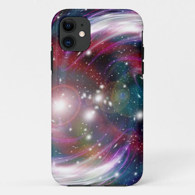 Capa Para iPhone Da Case-Mate Galaxy Light Art Design Abstrato (Verso)