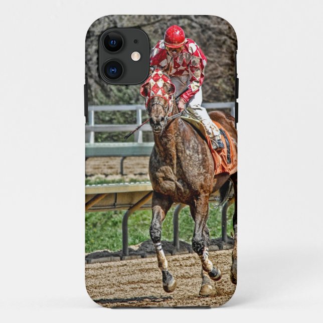 Capa Para iPhone Da Case-Mate Galope do puro-sangue para trás (Verso)
