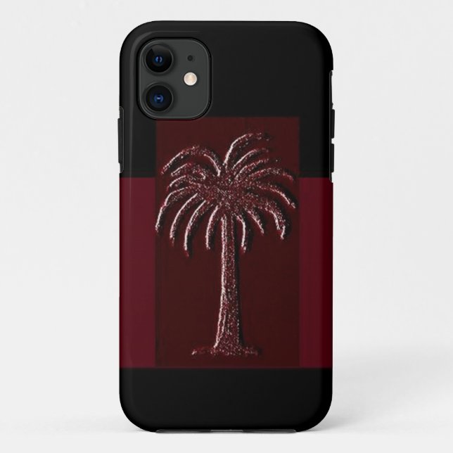 Capa Para iPhone Da Case-Mate Gamecock Palm-Design 1 (Verso)