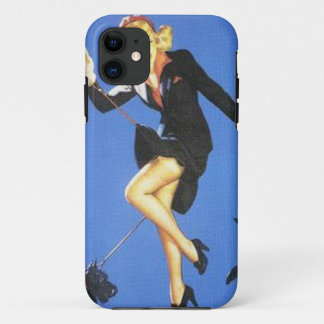 Capa Para iPhone Da Case-Mate Garota de Dama em Preto Vintage