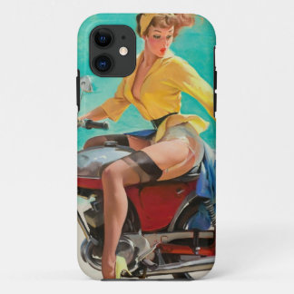 Capa Para iPhone Da Case-Mate Garota Pinup de Moto - Arte Pinup Retro