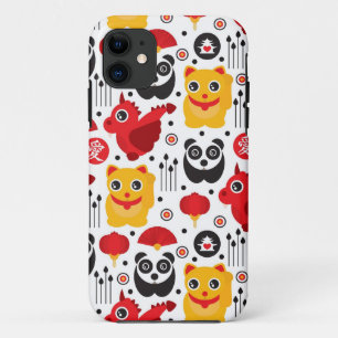 Capa Para iPhone Da Case-Mate Gato, dragão, e panda afortunados de China