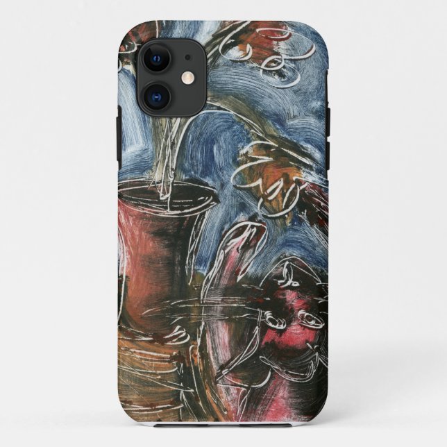 Capa Para iPhone Da Case-Mate Gato e vaso de flores I (Verso)