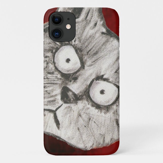 Capa Para iPhone Da Case-Mate gato louco (Verso)