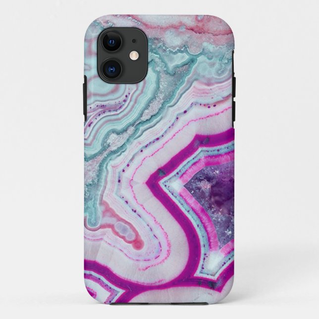 Capa Para iPhone Da Case-Mate Geodo de Agate de Corte Trendy (Verso)