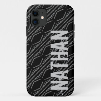 Capa Para iPhone Da Case-Mate Geométrico de prata preto conhecido feito sob