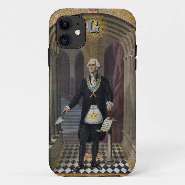 Capa Para iPhone Da Case-Mate George Washington, pedreiro (Verso)