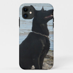 Capa Para iPhone Da Case-Mate German shepherd preto da laca