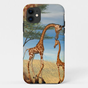 Capa Para iPhone Da Case-Mate Girafa do amor da mãe