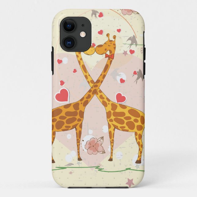 Capa Para iPhone Da Case-Mate Girafas apaixonadas (Verso)