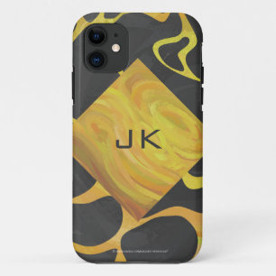 Capa Para iPhone Da Case-Mate Giraffe Black and Yellow Impressão