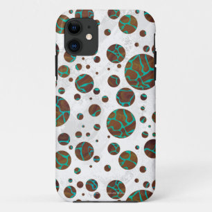 Capa Para iPhone Da Case-Mate Giraffe Brown e Teal Impressão
