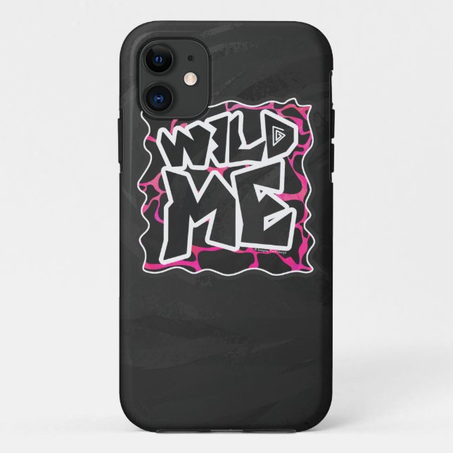 Capa Para iPhone Da Case-Mate Giraffe Hot Pink e Impressão preto (Verso)