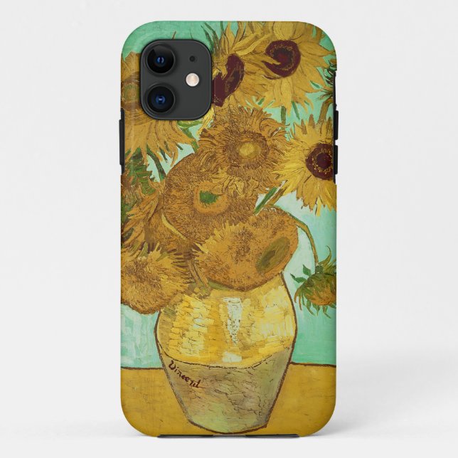 Capa Para iPhone Da Case-Mate Girassóis de Vincent van Gogh |, 1888 (Verso)