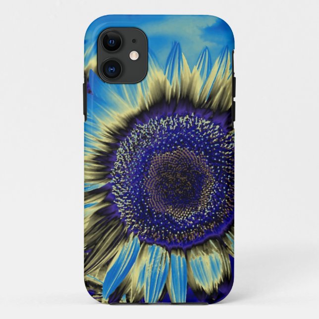 Capa Para iPhone Da Case-Mate Girassol Azul (Verso)