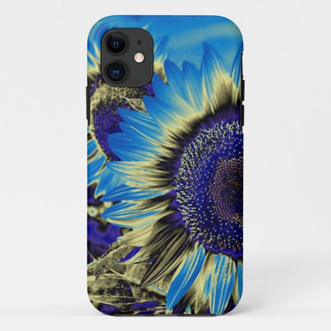 Capa Para iPhone Da Case-Mate Girassol Azul 2 (Verso)