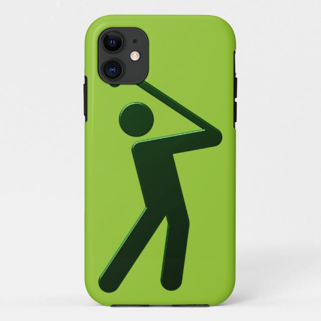Capa Para iPhone Da Case-Mate Golfer golf player (Verso)