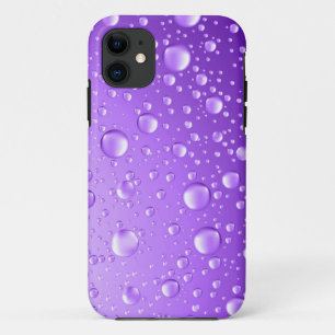 Capa Para iPhone Da Case-Mate Gotas de Abstrato de Chuva Roxo Metálica