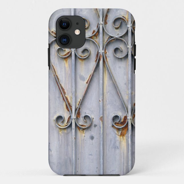 Capa Para iPhone Da Case-Mate Gótico chique rústico do metal do teste padrão do (Verso)