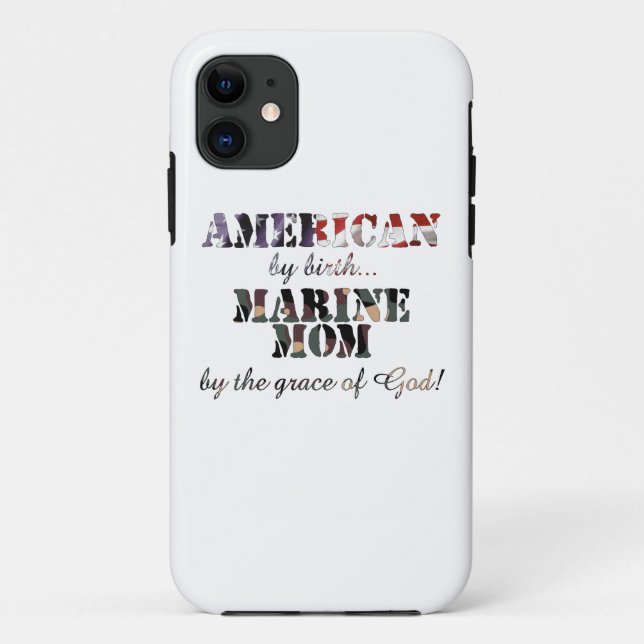 Capa Para iPhone Da Case-Mate Graça de deus marinha da mamã (Verso)