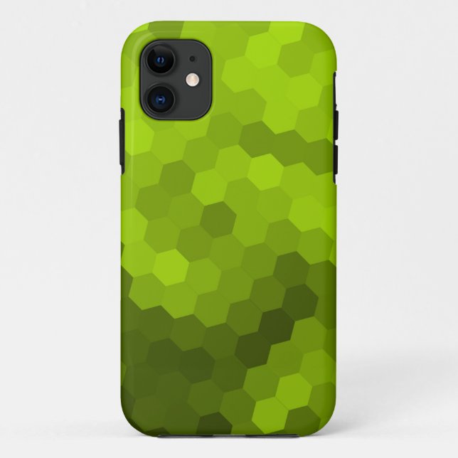 Capa Para iPhone Da Case-Mate Gráfico descontínuo hexagonal do limão (Verso)