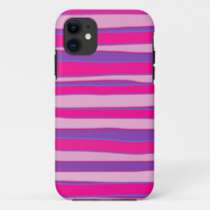 Capa Para iPhone Da Case-Mate Gráfico sem costura, com tiras roxas e rosadas