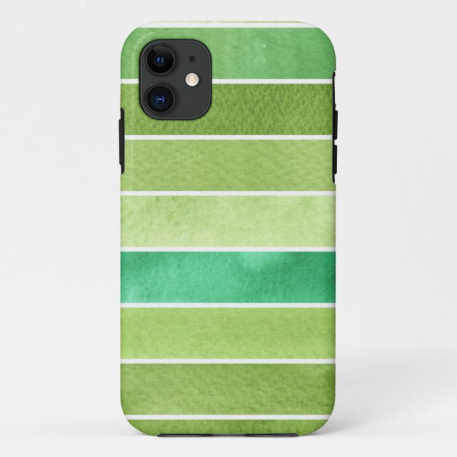 Capa Para iPhone Da Case-Mate grande fundo verde da aguarela - aguarela (Verso)
