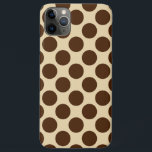 Capa Para iPhone Da Case-Mate Grandes pontos retrorreflectores - chocolate marro<br><div class="desc">Bolinhas retrorreflectoras/pontos de moedas - pontos castanhos de chocolate sobre fundo de camelo</div>