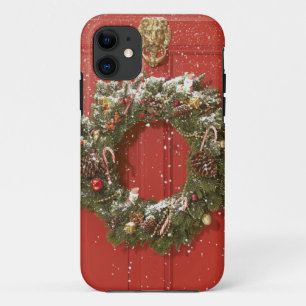 Capa Para iPhone Da Case-Mate Grinalda do Natal que pendura em uma porta