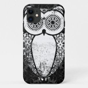 Capa Para iPhone Da Case-Mate Grunge do damasco da coruja de StellaRoot Hootie