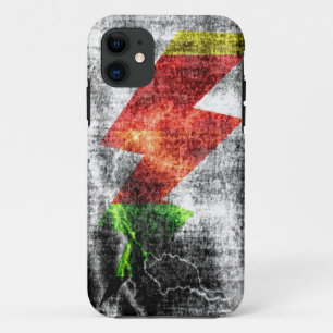 Capa Para iPhone Da Case-Mate Grunge Escuro do Bolt Relâmpago