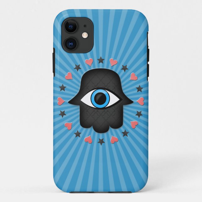 Capa Para iPhone Da Case-Mate hamsa khamsa Olhos em mãos da deusa (Verso)