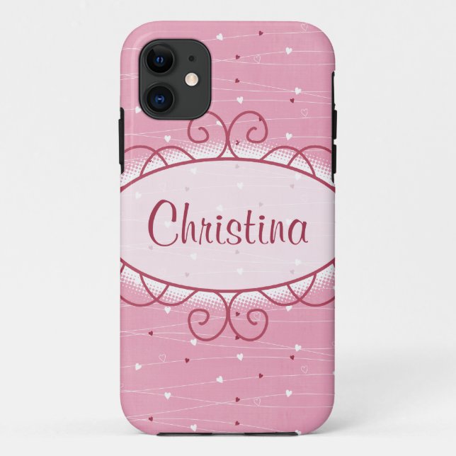 Capa Para iPhone Da Case-Mate Hearts & Love iPhone 5 Mate Mal Ali (Verso)