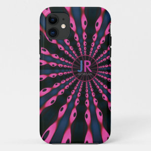 Capa Para iPhone Da Case-Mate Hippie 'delica Funk Pink Blue Monograma