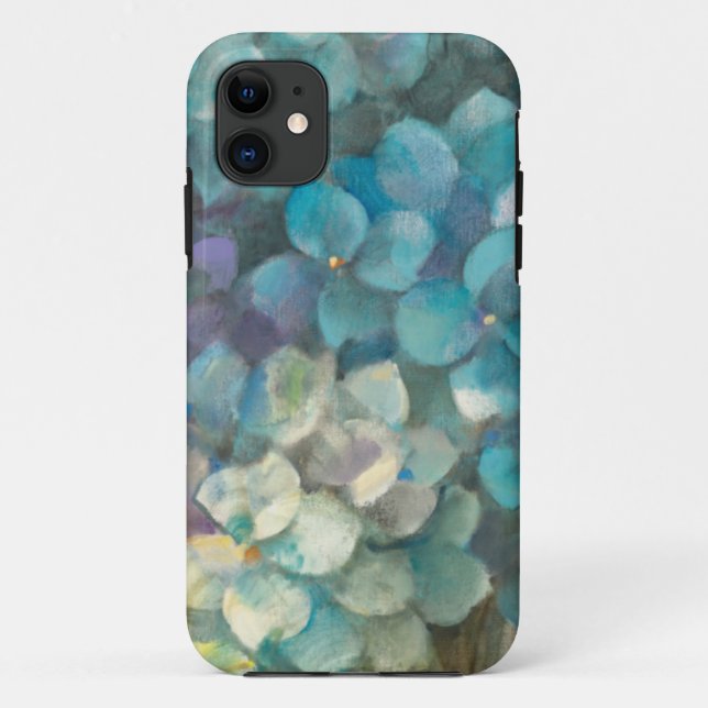 Capa Para iPhone Da Case-Mate Hydrangea de turquesa (Verso)