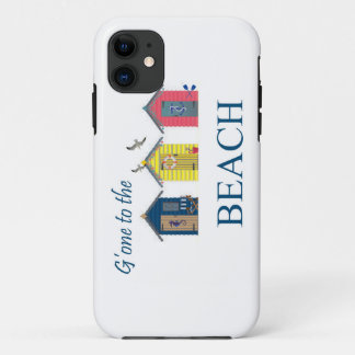 Capa Para iPhone Da Case-Mate Ido ao cobrir das gaivotas das cabanas da praia