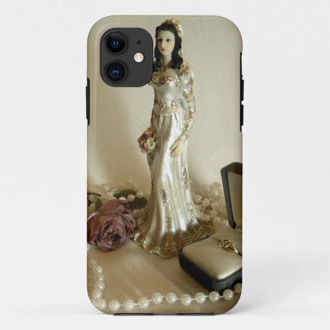 Capa Para iPhone Da Case-Mate III nupcial branco (Verso)