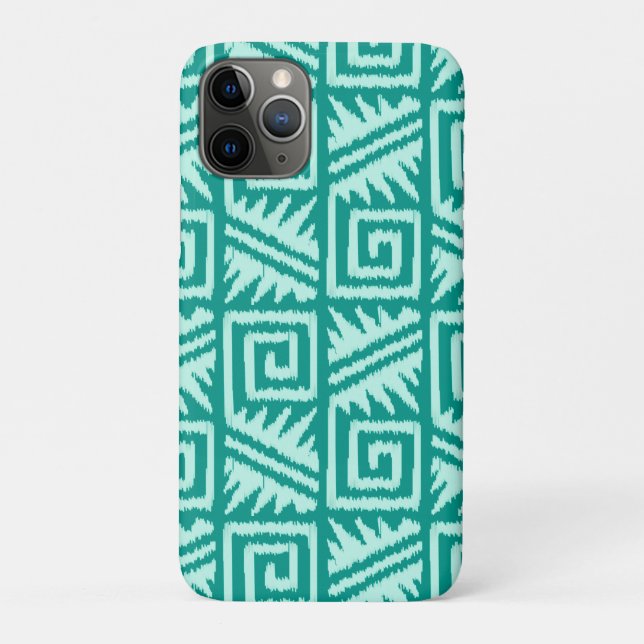 Capa Para iPhone Da Case-Mate Ikat Aztec Pattern - Turquoise e Aqua (Verso)