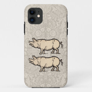 Capa Para iPhone Da Case-Mate Ilustração de Vintagem de Porte de Porco Antiguo