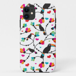 Capa Para iPhone Da Case-Mate ilustração tropical do pássaro toucan bonito